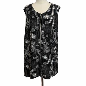 Comfy USA. Long Open Vest Sz 1X